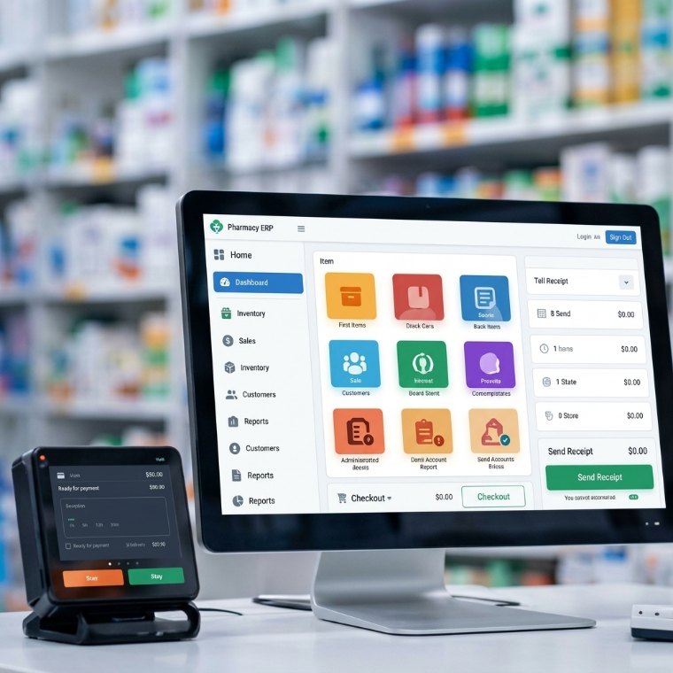 PharmaPulse POS Terminal Display